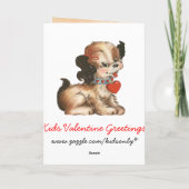 Je vous sélectionnerais carte de Valentine (Dos)