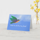 Je vous souhaite à tous la meilleure carte de voeu (Fleur jaune)