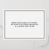 Je vous souhaite de bonnes vacances Photo Foil Car (Verso)