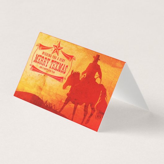 Je Vous Souhaite De Joyeuses Cartes De Noël Texas (Front)