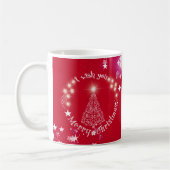 Je vous souhaite de Joyeux Cristmas Mug Café Rouge (Gauche)