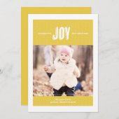 Je vous souhaite de la joie - Carte de voeux photo (Devant / Derrière)