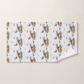 Je vous souhaite des poissons de volée, des truite (Serviette à main)