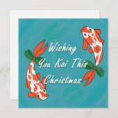 Je vous souhaite Koi Ce Noël - Carte de Noël (Devant / Derrière)