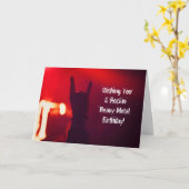 Je Vous Souhaite La Lourde Carte D'Anniversaire Ro (Fleur jaune)