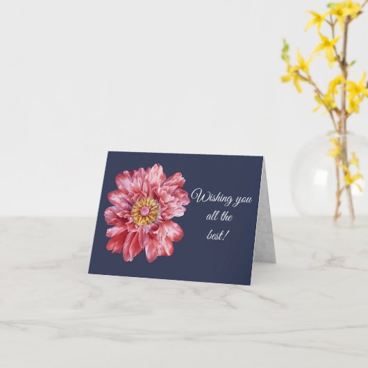 Je vous souhaite la meilleure carte de voeux (Fleur jaune)