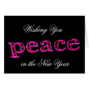 Je vous souhaite la paix dans la nouvelle année