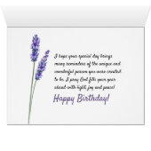 Je vous souhaite un anniversaire béni avec Lavende (Intérieur Horizontal (Bas))