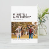 Je vous souhaite un heureux... Drôle Carte photo d (Debout devant)