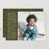 Je vous souhaite un joyeux Noël en Carte photo À f (Devant / Derrière)