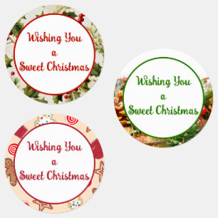 Je vous souhaite un Noël doux savoureux Étiquettes