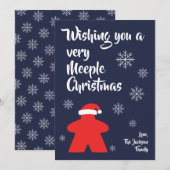 "Je vous souhaite un Noël très méchant" Carte de v (Devant / Derrière)