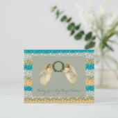 Je vous souhaite un très joyeux Noël carte Angles (Debout devant)