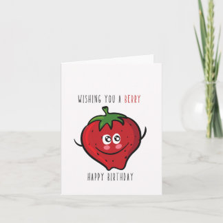 Je Vous Souhaite Une Berry Puns Carte Anniversaire