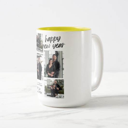 Je vous souhaite une bonne année avec amour Mug de (Devant droit)