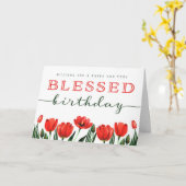 Je vous souhaite une carte d'anniversaire heureuse (Fleur jaune)