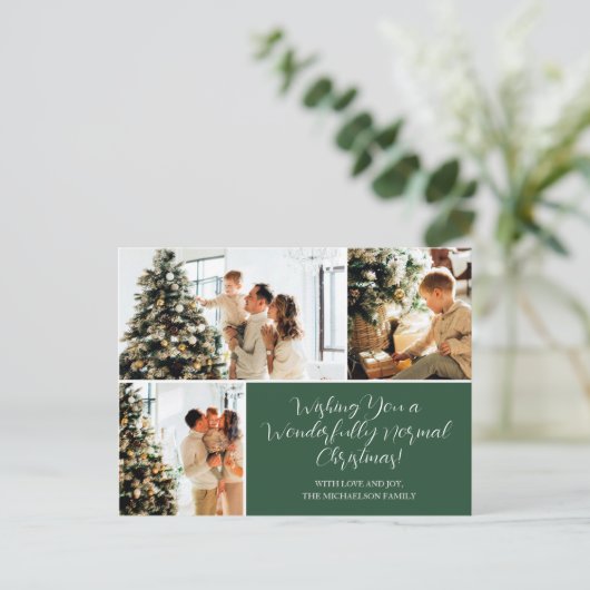 Je vous souhaite une carte de Noël normale (Debout devant)