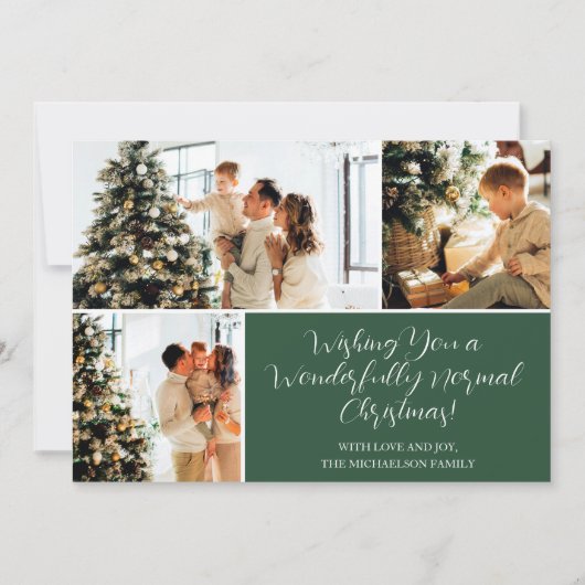 Je vous souhaite une carte de Noël normale (Devant)