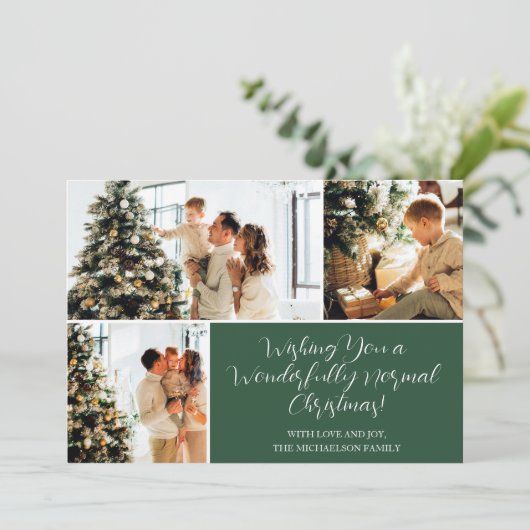 Je vous souhaite une carte de Noël normale (Debout devant)