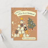 Je vous souhaite une carte de Noël Purr-Fect (Devant/Arrière en situation)