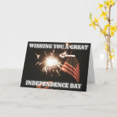 Je Vous Souhaite Une Grande Carte De Fête De L'Ind (Fleur jaune)