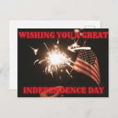 Je Vous Souhaite Une Grande Carte Postale Du Jour  (Devant / Derrière)