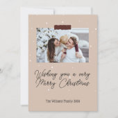 Je vous souhaite une joyeuse carte de Noël (Devant)