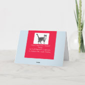 Je vous souhaite une joyeuse carte de Noël Catsmus (Dos)