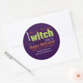 JE VOUS SUIS UN HEUREUX HALLOWEEN Favor Sticker (Enveloppe)
