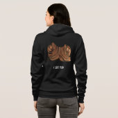 Je vous vois le sweat - shirt à capuche foncé des (Dos entier)