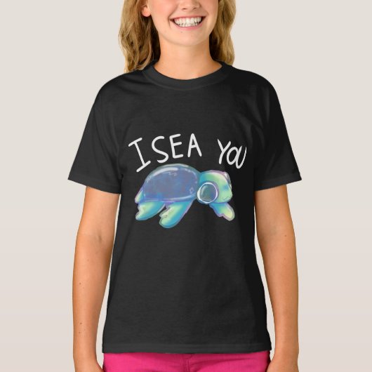 "Je vous vois" Turtle T-shirt (Devant)