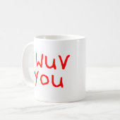 je vous wuv tasse de café (Devant gauche)