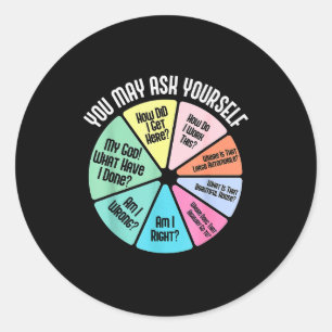 Je vraagt je misschien af hoe ik hier terecht ben ronde sticker