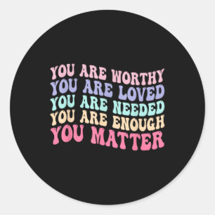 Je vriendelijkheid zijn vriendelijk groovy geestel ronde sticker