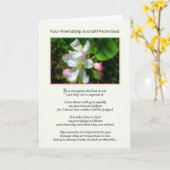 Je vriendschap is een cadeau van God Kaart (Gele Bloem)