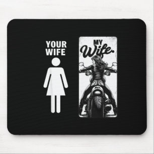 Je vrouw is eenvoudig Mijn vrouw Biker vrouw Valen Muismat