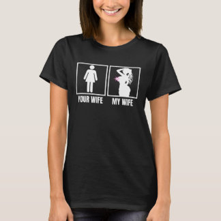 Je vrouw mijn vrouw ongelofelijk sexy voluptueus w t-shirt