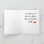 Je vult mijn hart feestdagen kaart (Binnen)