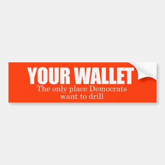 Je Wallet Bumpersticker (Voorkant)