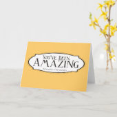 Je was geweldig kaart (Gele Bloem)