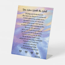 Je was het wachten waard Pedestal Sign / Love / Gi