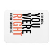 Je was net mam Moederdag Magnet. Magneet (Horizontaal)