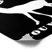 Je was op het werk Funny Hunting Poster blk (Hoek)