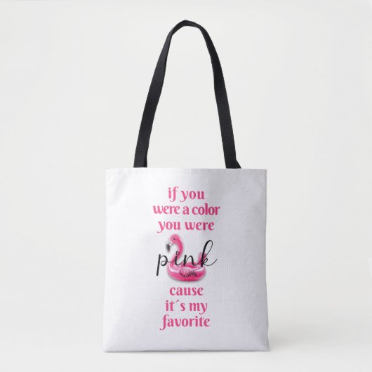 Je was Roze - Tas (Voorkant)