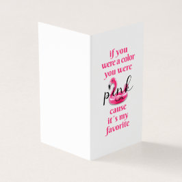 Je was Roze - Wenskaart Kaart