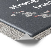 Je was sterker - kunstposter poster (Hoek)