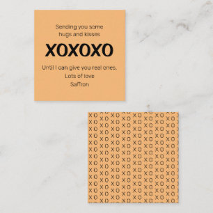 Je wat handschoenen en kussen sturen notitiekaartje