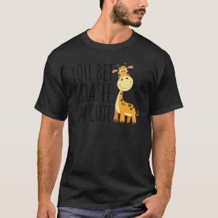 Je wed Giraffe ik ben schattig Giraffe Baby schatt T-shirt