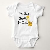 Je wedden dat Giraffe schattig is™ Baby Onesie Romper (Voorkant)