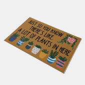 Je weet dat er een hoop Plant is Deurmat (Schuin)